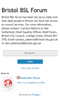 Mobile Screenshot of bslforum.blogspot.com