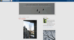 Desktop Screenshot of apartmentbiology.blogspot.com