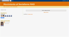 Desktop Screenshot of movimientoalsocialismo.blogspot.com