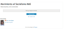 Tablet Screenshot of movimientoalsocialismo.blogspot.com