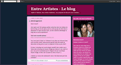 Desktop Screenshot of entreartistes.blogspot.com
