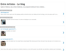 Tablet Screenshot of entreartistes.blogspot.com