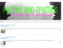 Tablet Screenshot of partiesandpretties.blogspot.com