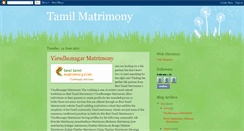 Desktop Screenshot of besttamilmatrimony.blogspot.com