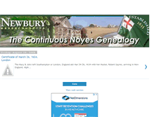Tablet Screenshot of noyesgenealogy.blogspot.com