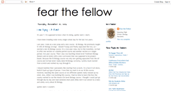 Desktop Screenshot of fearthefellow.blogspot.com