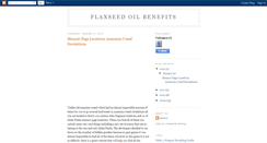 Desktop Screenshot of flaxseedoilbenefits.blogspot.com