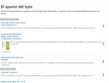 Tablet Screenshot of elapuntedelbyte.blogspot.com