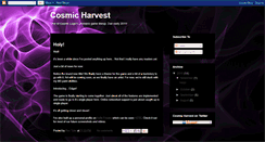 Desktop Screenshot of cosharv.blogspot.com