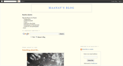 Desktop Screenshot of maanav-blog.blogspot.com