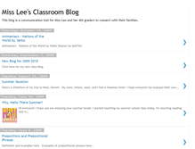 Tablet Screenshot of missleesclassroomblog.blogspot.com