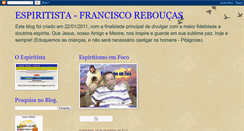 Desktop Screenshot of espiritista-franciscoreboucas.blogspot.com