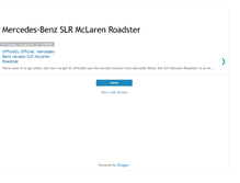 Tablet Screenshot of mercedes-benzslrmclarenroadster.blogspot.com
