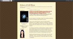 Desktop Screenshot of echoes-of-cold-moon.blogspot.com
