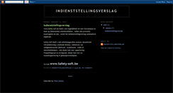 Desktop Screenshot of indienststellingsverslag.blogspot.com