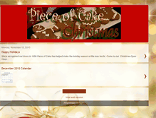 Tablet Screenshot of pieceofcakechristmas.blogspot.com