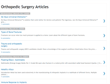 Tablet Screenshot of orthopedicsurgeryarticles.blogspot.com