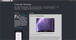 Desktop Screenshot of fromthewetware.blogspot.com