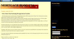 Desktop Screenshot of mortgageblogusa.blogspot.com