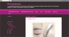 Desktop Screenshot of princessbrows.blogspot.com