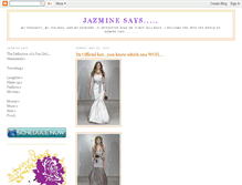 Tablet Screenshot of jazminesays.blogspot.com