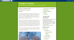 Desktop Screenshot of ecologicaltransition.blogspot.com