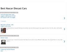 Tablet Screenshot of bestnascardiecastcars.blogspot.com