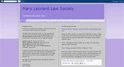 Desktop Screenshot of maryleonardlawsociety.blogspot.com