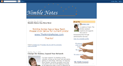 Desktop Screenshot of nimblenotes.blogspot.com