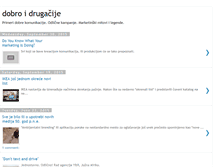 Tablet Screenshot of dobroidrugacije.blogspot.com