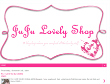 Tablet Screenshot of jujulovelyshop.blogspot.com