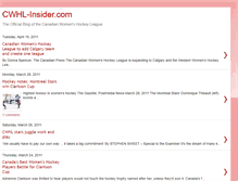 Tablet Screenshot of cwhl-insider.blogspot.com