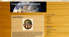 Desktop Screenshot of geografiahistoriaysociedad.blogspot.com