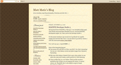 Desktop Screenshot of mattmatic.blogspot.com