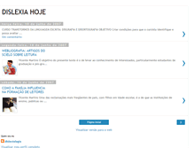 Tablet Screenshot of dislexia-hoje.blogspot.com