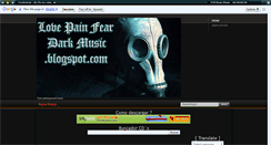 Desktop Screenshot of lovepainfeardarkmusic.blogspot.com