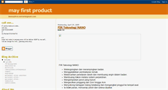 Desktop Screenshot of mayfirstproduct.blogspot.com