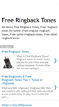 Mobile Screenshot of free-ringbacktones.blogspot.com