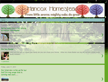 Tablet Screenshot of hancoxhomestead.blogspot.com