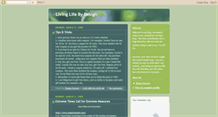 Desktop Screenshot of livinglifebydesign.blogspot.com