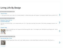 Tablet Screenshot of livinglifebydesign.blogspot.com