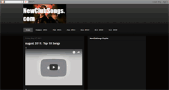 Desktop Screenshot of newclubsongs.blogspot.com