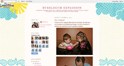 Desktop Screenshot of bubblegumexplosion.blogspot.com