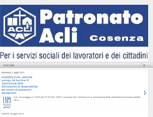 Tablet Screenshot of patronatoaclicosenza.blogspot.com