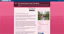 Desktop Screenshot of lloydfamilytravels.blogspot.com