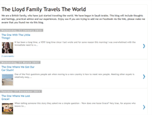 Tablet Screenshot of lloydfamilytravels.blogspot.com