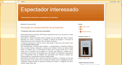 Desktop Screenshot of espectadorinteressado.blogspot.com