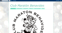 Desktop Screenshot of clubmaratonbenavides.blogspot.com