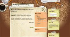 Desktop Screenshot of myprosperityjourney.blogspot.com