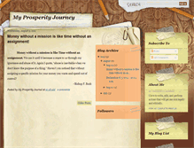 Tablet Screenshot of myprosperityjourney.blogspot.com